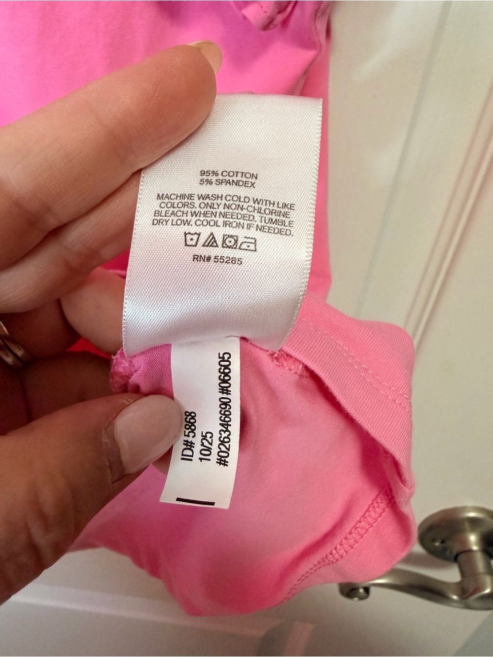 Express Pink Ruffle Sleeve Tee - Picture 4 of 4